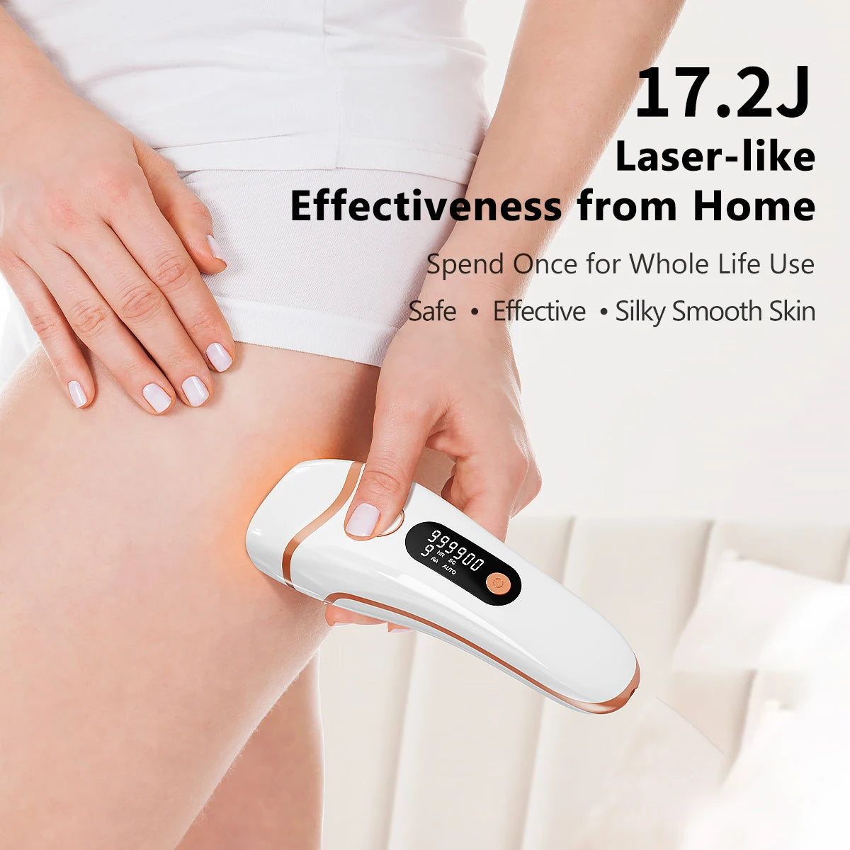 SilkLux™ Pro — Permanent IPL Laser Hair Removal Handset