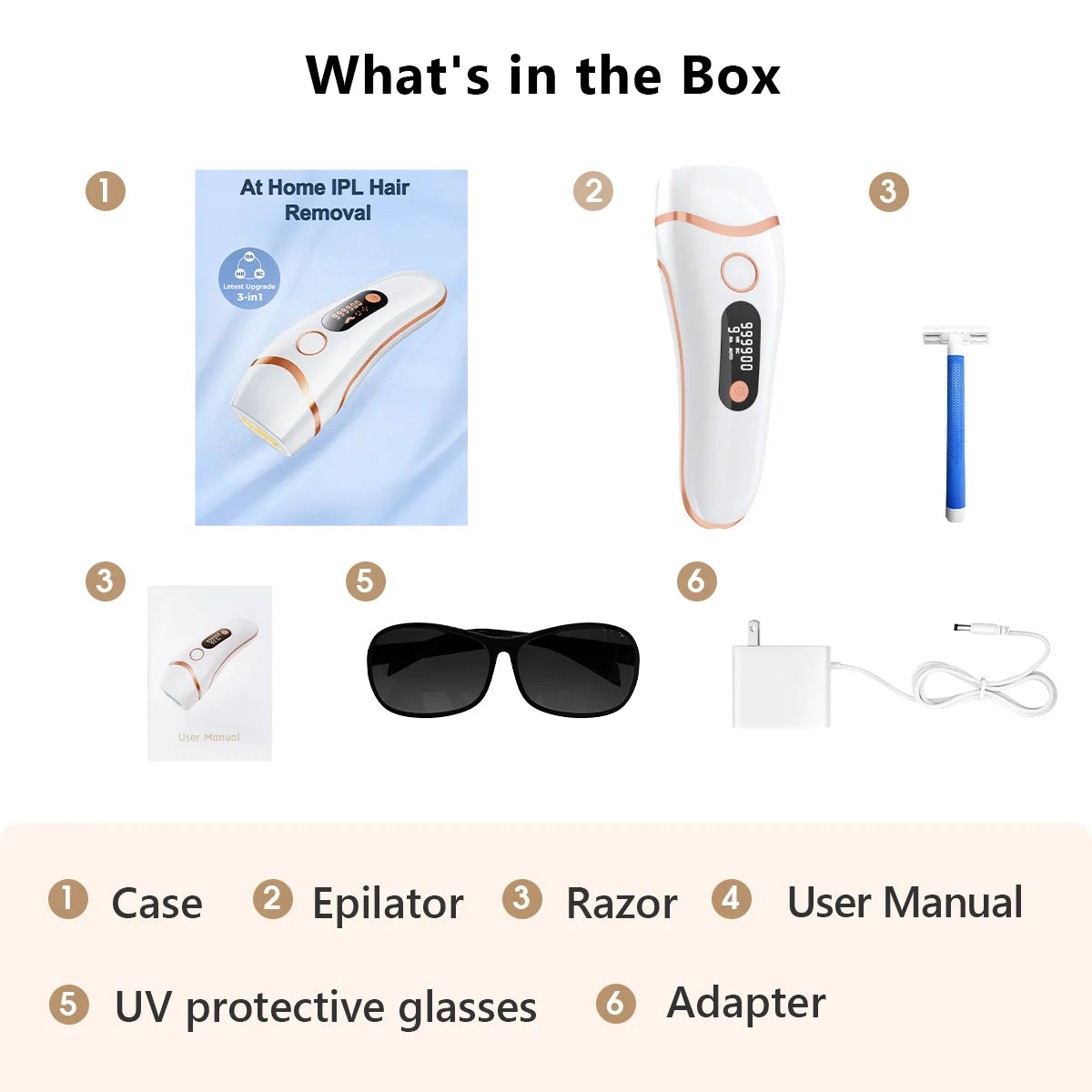 SilkLux™ Pro — Permanent IPL Laser Hair Removal Handset