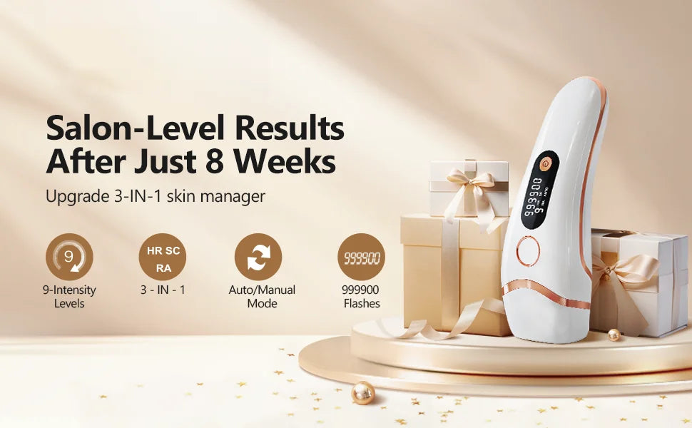 SilkLux™ Pro — Permanent IPL Laser Hair Removal Handset